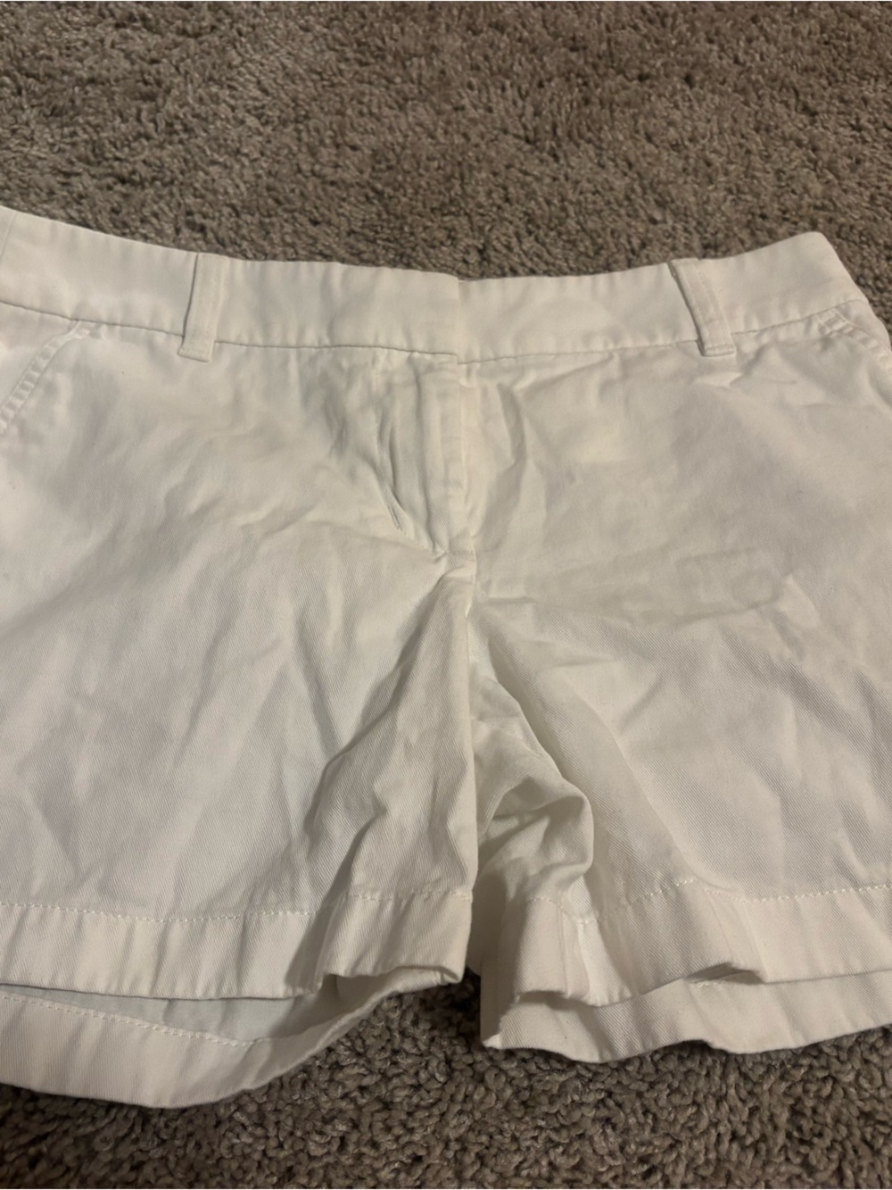 J. Crew White Shorts with Belt Loops - Sz 6